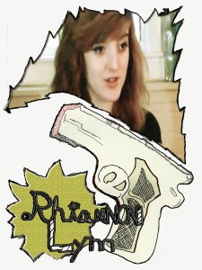 A more stylized take on Rhiannon's character, a police officer, used for her "icon"in the movie's opening segments. 